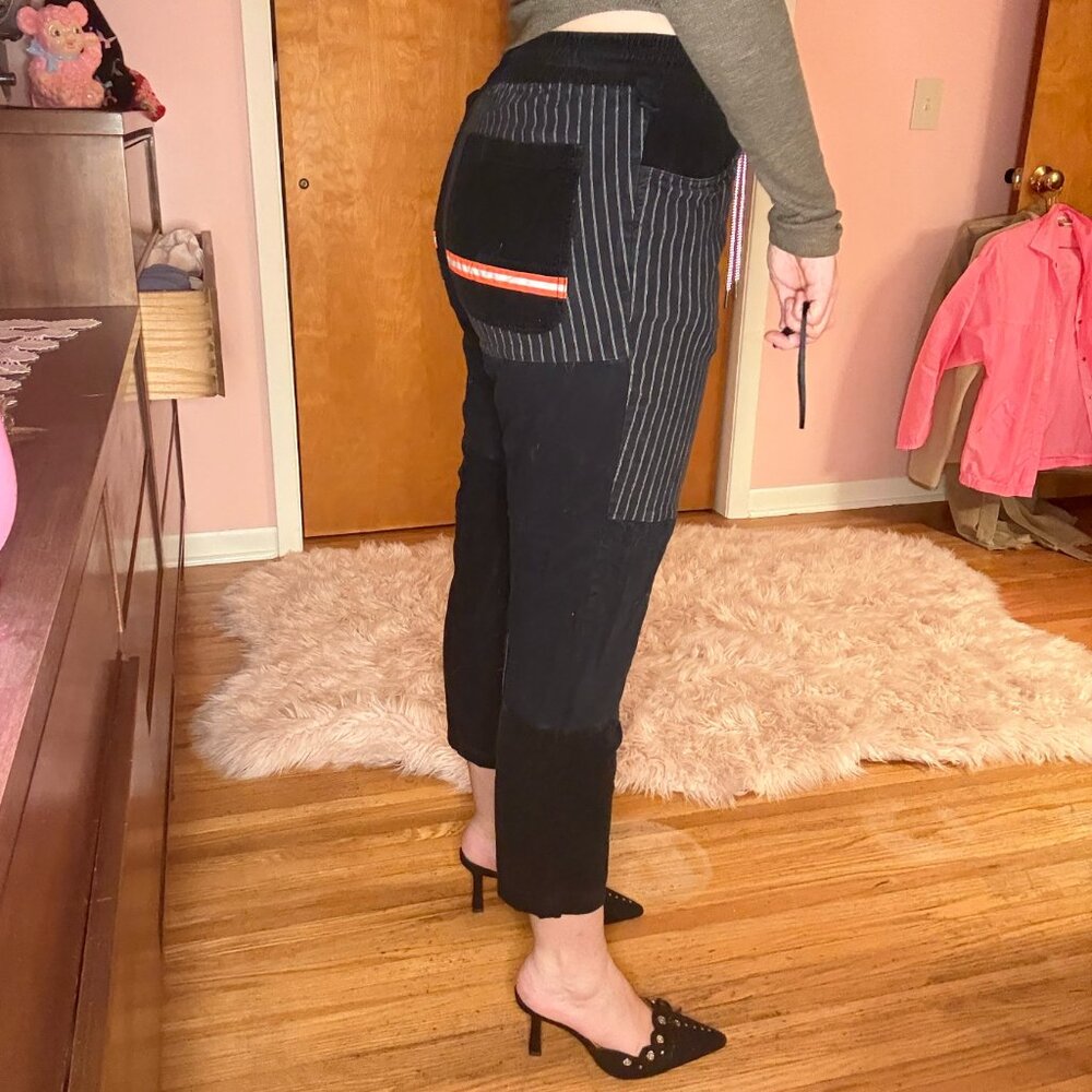 RARE Puma multi fabric patchwork pants - image 3